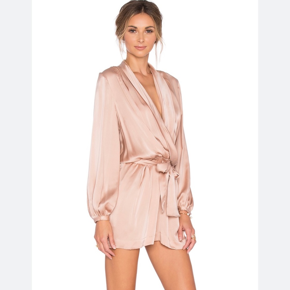 Zimmermann Silk Wrap Romper